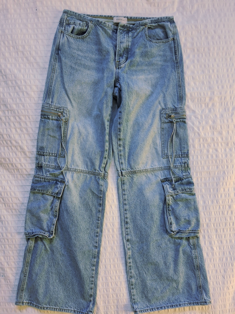 PACSUN - LIGHT WAS CARGO STRAIGHT JEANS🎨🌻☀️ - Picture 2 of 6